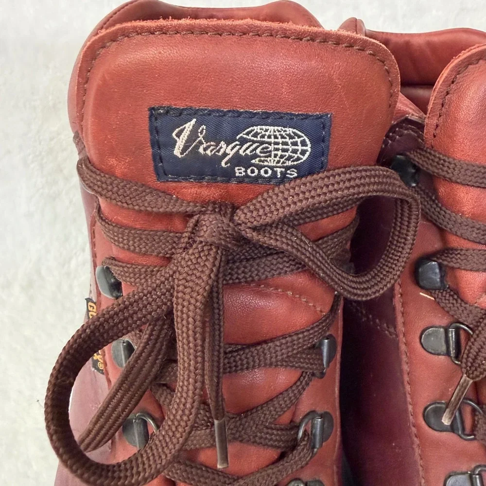 VASQUE Leather Skywalk Sundowner Hiking Boots Gore-Tex Mens 10.5 Brown 7935 VTG